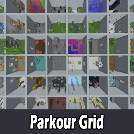 Parkour Grid Map for Minecraft PE