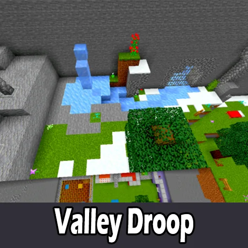 Valley Droop Parkour Map for Minecraft PE